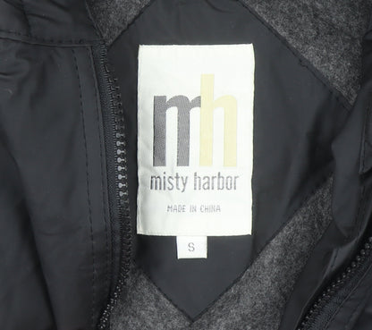 Misty Harbor Men's Black S Waterproof Hooded Rain Jacket