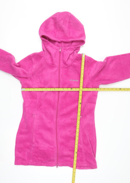 Columbia Women’s Pink Full Zip Hooded Fleece Jacket M