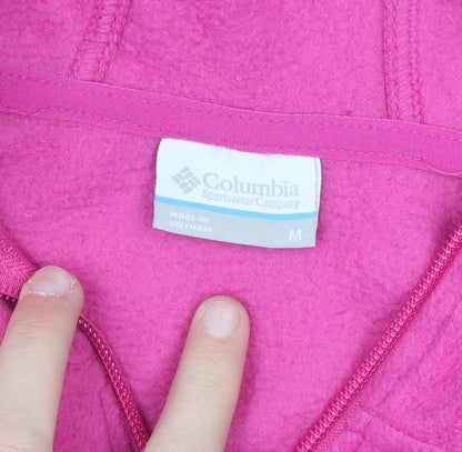 Columbia Women’s Pink Full Zip Hooded Fleece Jacket M