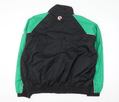Puma Men's Black Green XL Windbreaker Sports Jacket