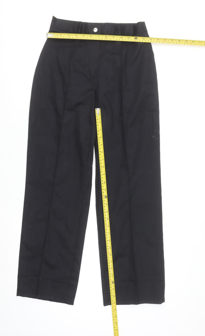 Alexandra Women's Black Size 8 Straight Leg Workwear Trousers