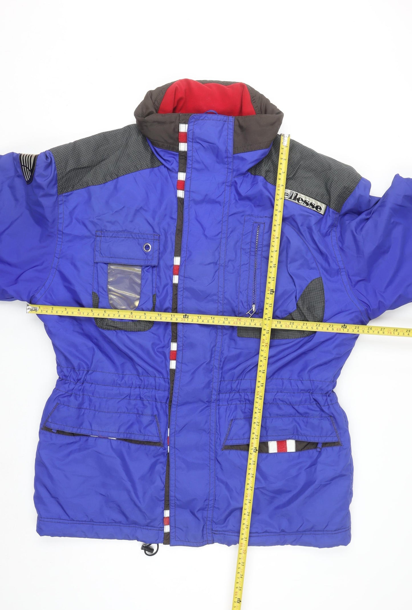 Ellesse Men's Blue Retro Ski Parka Jacket Size 52 Regular Fit