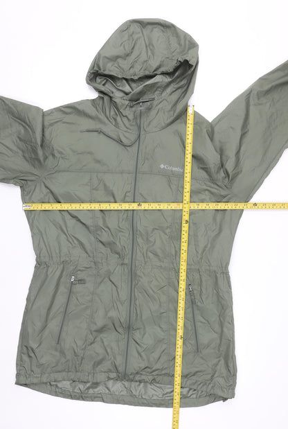 Columbia Women’s Green Lightweight Hooded Windbreaker Jacket Size L