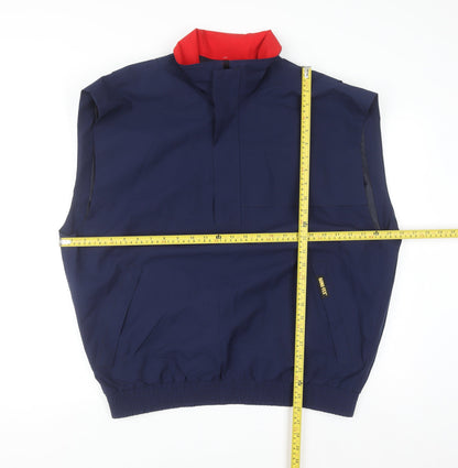 Zero Restriction Men's Blue L Gore-Tex Golf Waistcoat Waterproof