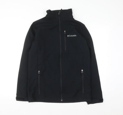Columbia Men's Black Softshell Full Zip Jacket Size S