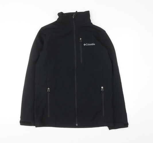 Columbia Men's Black Softshell Full Zip Jacket Size S