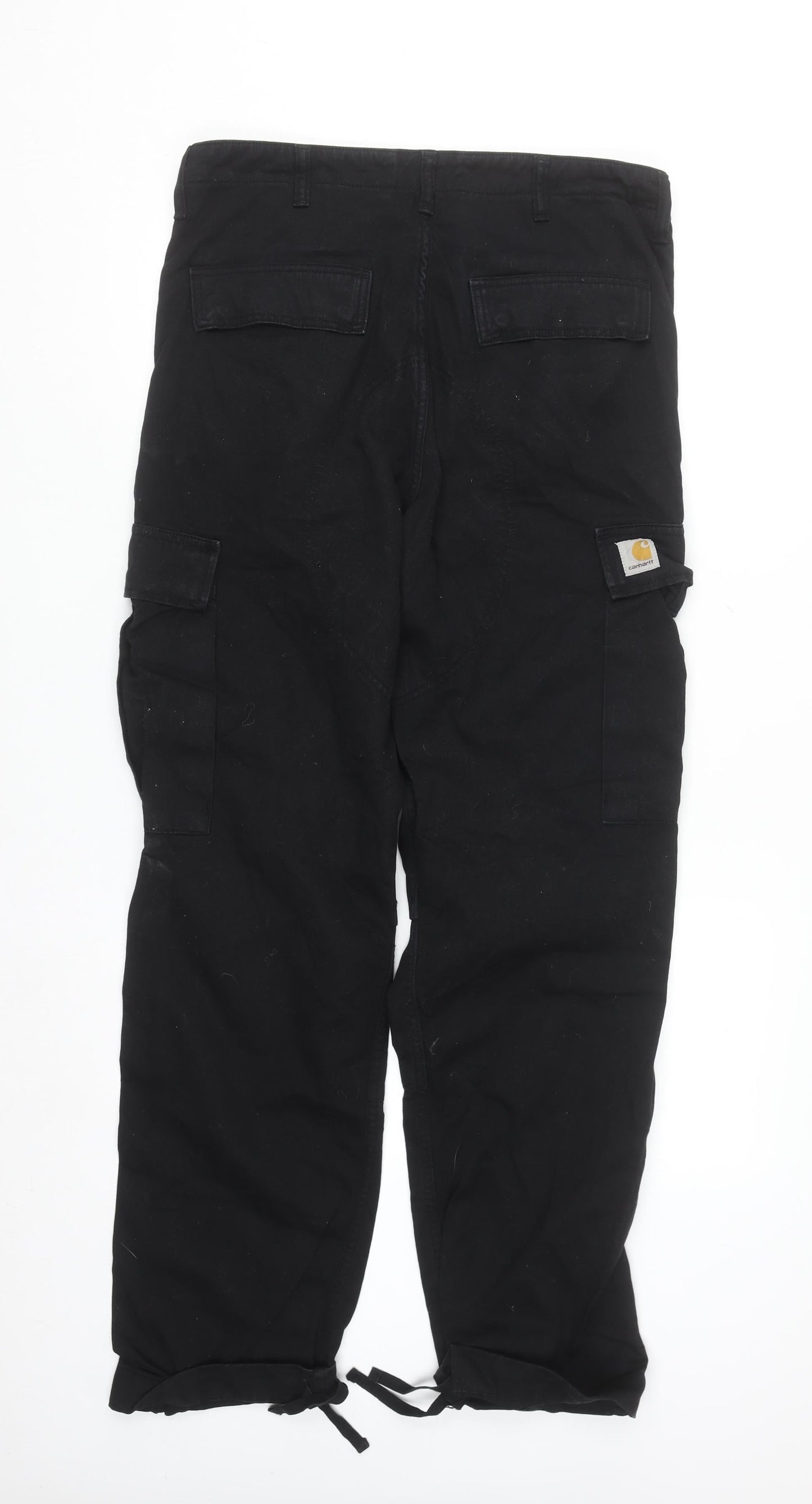 Carhartt Men's Black Regular Cargo Work Trousers 32W 32L