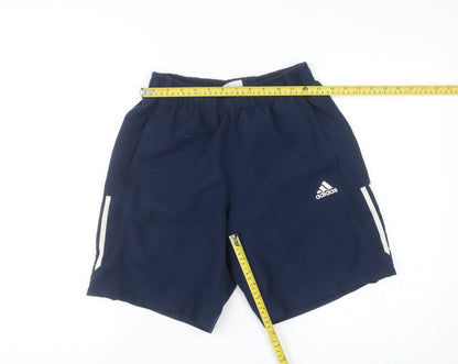 Adidas Mens Navy Blue Sport Essentials Climalite Athletic Shorts Size S