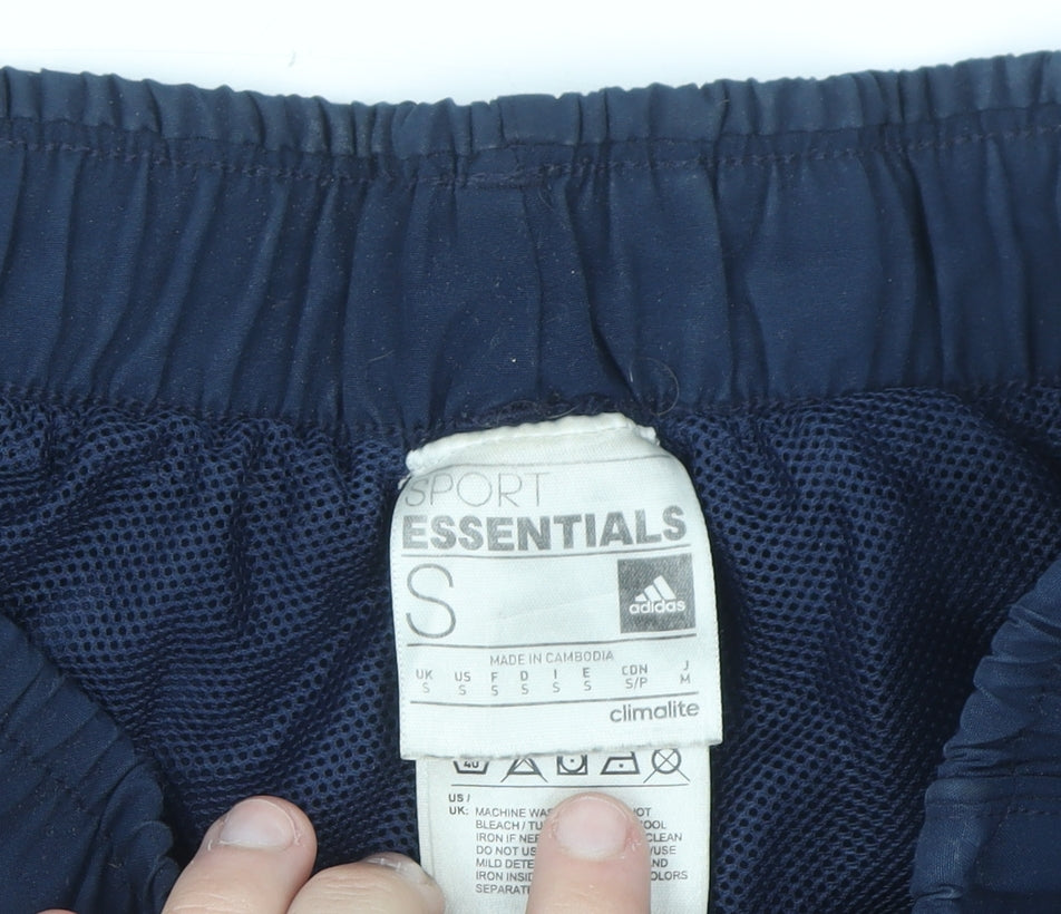 Adidas Mens Navy Blue Sport Essentials Climalite Athletic Shorts Size S
