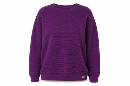 TOG24 Women's Purple Cotton Crew Neck Jumper Size 18