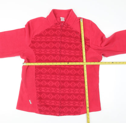 Oxylane Women’s Pink Full Zip Fleece Sweatshirt Size 2XL