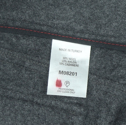 Next Women’s Grey Wool Cashmere Blend Bootcut Trousers Size 34R