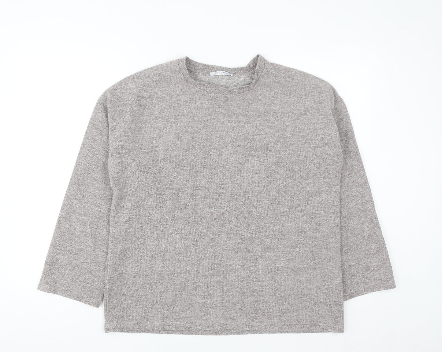 Zara Trafaluc Unisex Beige Knit Pullover Sweatshirt M
