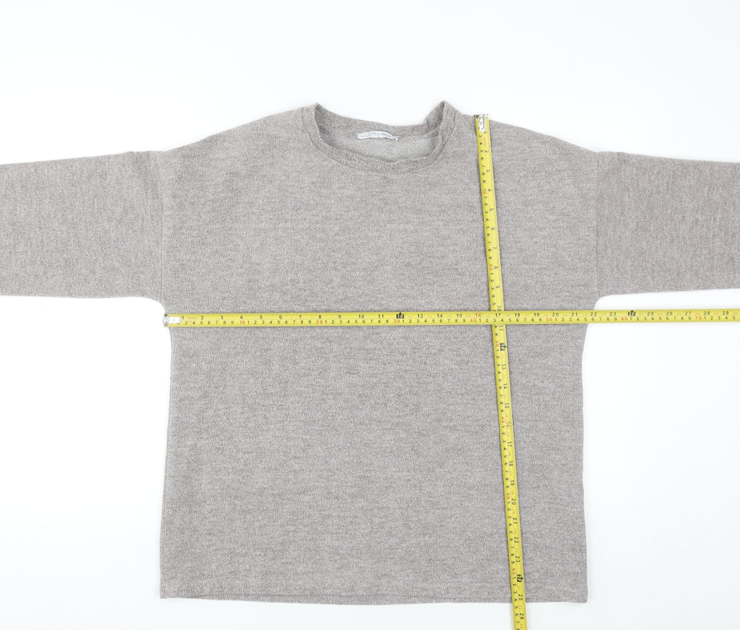 Zara Trafaluc Unisex Beige Knit Pullover Sweatshirt M