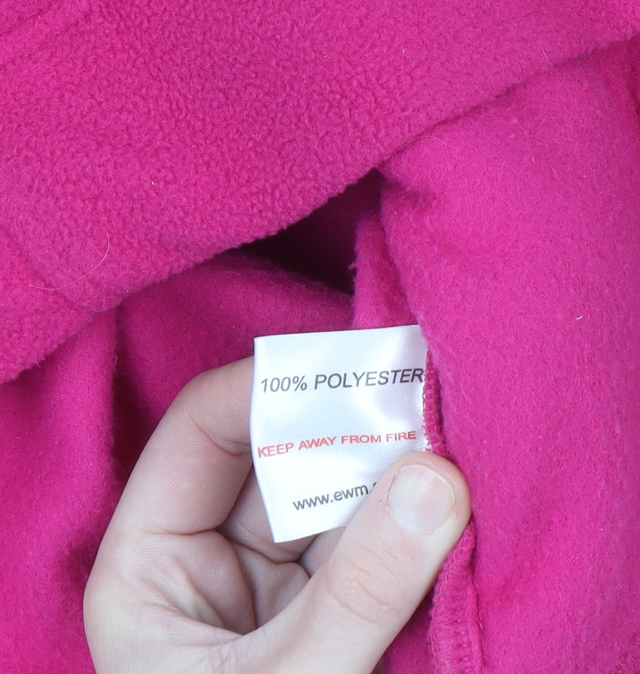 EWM Womens Pink Fleece Waistcoat Bodywarmer Size 22 Plus