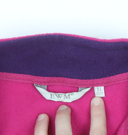 EWM Womens Pink Fleece Waistcoat Bodywarmer Size 22 Plus
