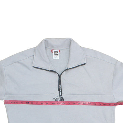 The North Face Women Grey 1/2 Zip Pullover Sweatshirt L