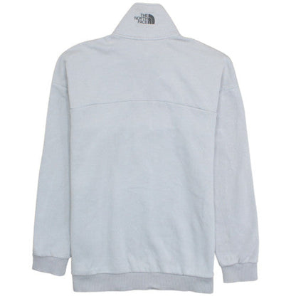 The North Face Women Grey 1/2 Zip Pullover Sweatshirt L