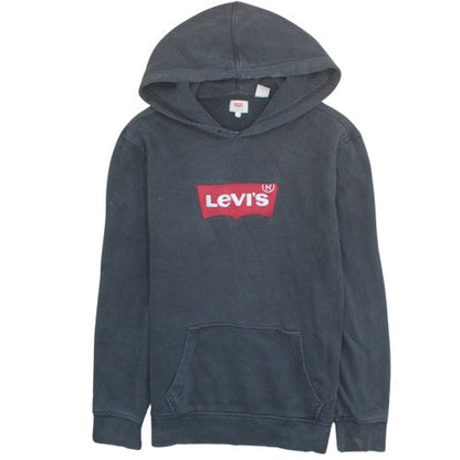 Levi's Men's Black Large Pullover Hoodie with Logo Graphic