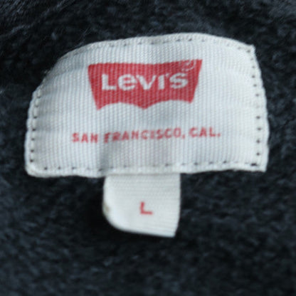 Levi's Men's Black Large Pullover Hoodie with Logo Graphic