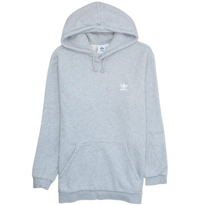 Adidas Mens Grey XL Pullover Hoodie with Logo and Kangaroo Pocket