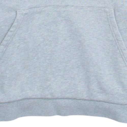 Adidas Mens Grey XL Pullover Hoodie with Logo and Kangaroo Pocket