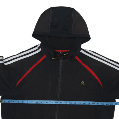 adidas Men's Black 2XL Full Zip Sports Hoodie with Logo