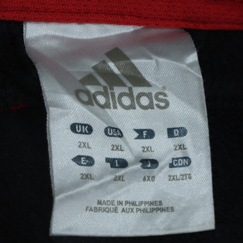 adidas Men's Black 2XL Full Zip Sports Hoodie with Logo