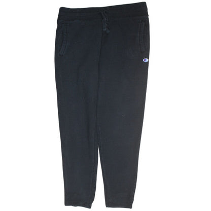 Champion Men’s Black Fleece Jogger Trousers Size L Regular Fit