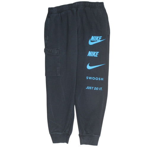 Nike Men’s Black Jogger Trousers M Fleece Comfort Tapered Fit