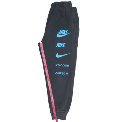 Nike Men’s Black Jogger Trousers M Fleece Comfort Tapered Fit