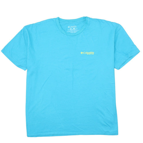 Columbia Men's Blue 2XL PFG Graphic Cotton Crew Neck T-Shirt