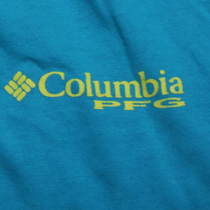 Columbia Men's Blue 2XL PFG Graphic Cotton Crew Neck T-Shirt