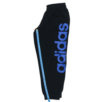 Adidas Men’s Black Jogger Sweatpants L Fleece Activewear Trousers