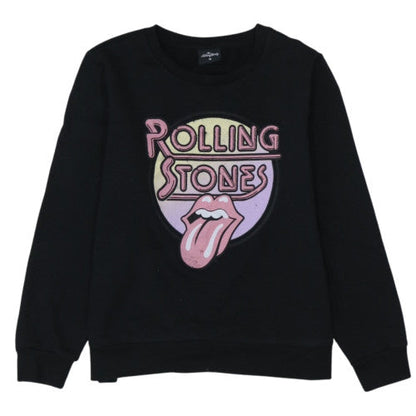 The Rolling Stones Womens Black Medium Pullover Sweatshirt