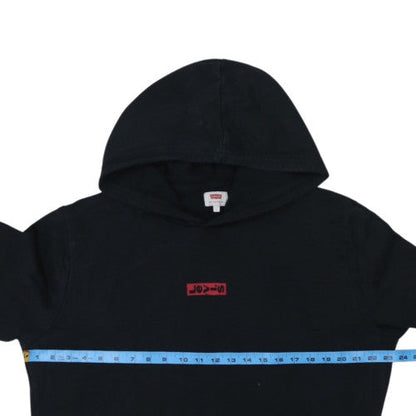 Levi's Men's Black Pullover Hoodie L Logo Fleece Sweatshirt