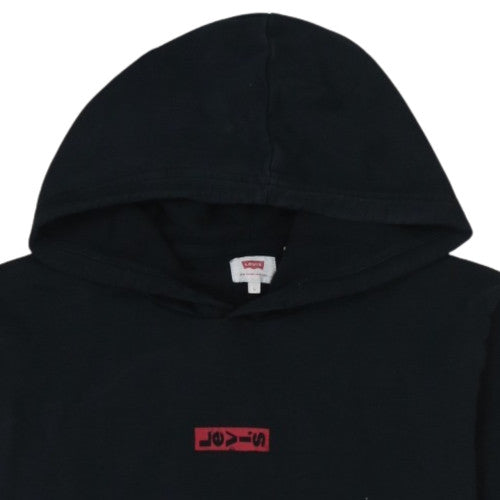 Levi's Men's Black Pullover Hoodie L Logo Fleece Sweatshirt