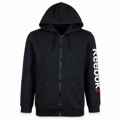 Reebok Men's Black Full Zip Hoodie Size S Sports Fleece