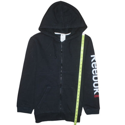 Reebok Men's Black Full Zip Hoodie Size S Sports Fleece