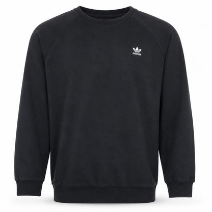 adidas Mens Black XL Pullover Sweatshirt Crew Neck Logo