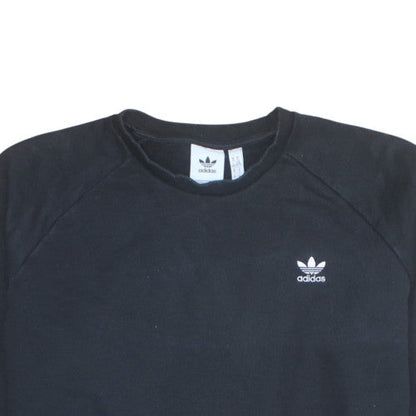 adidas Mens Black XL Pullover Sweatshirt Crew Neck Logo