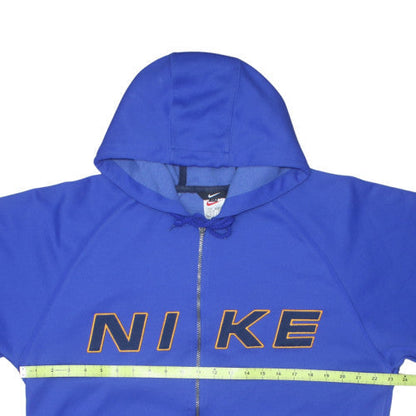 Nike Men's Blue Full Zip Hoodie M Sports Fleece Sweatshirt