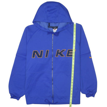 Nike Men's Blue Full Zip Hoodie M Sports Fleece Sweatshirt