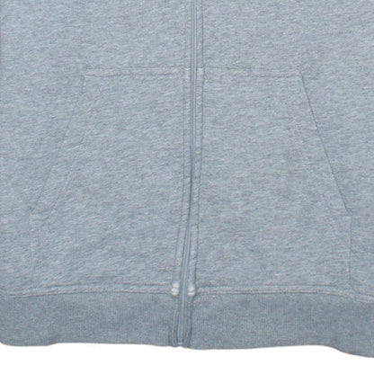 Quiksilver Womens Grey Full Zip Hoodie Size 16 with Logo Graphic