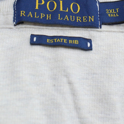 Polo Ralph Lauren Men’s Grey 3XLT Estate Rib 1/4 Zip Cotton Jumper