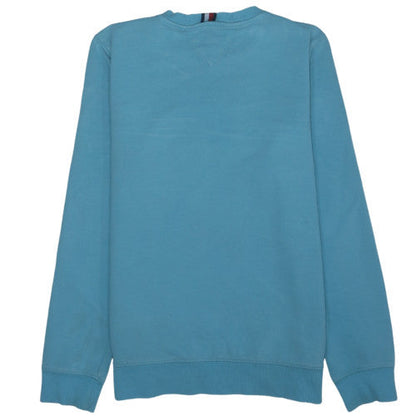 Tommy Hilfiger Boys Blue Crew Neck Pullover Sweatshirt Size 176 Regular Fit