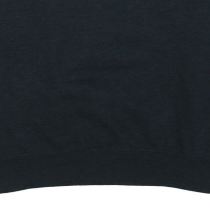 Fila Mens Black Sweatshirt M Crew Neck Pullover Logo Cotton Blend