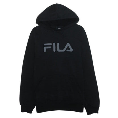 FILA Men's Black XL Pullover Hoodie Sweatshirt with Logo