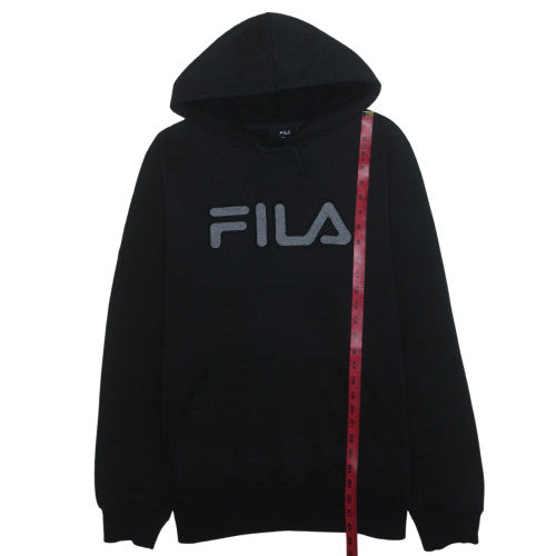 FILA Men's Black XL Pullover Hoodie Sweatshirt with Logo
