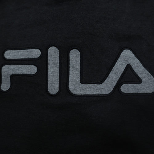 FILA Men's Black XL Pullover Hoodie Sweatshirt with Logo